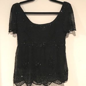Designer Beaded Dress Top
